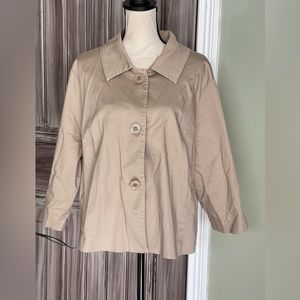 Cato Khaki 3/4 Sleeve Blazer